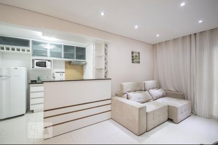 Sala/Cozinha de apartamento para alugar com 1 quarto, 54m² em Moema, São Paulo