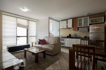 Sala/Cozinha/Sacada de apartamento à venda com 1 quarto, 47m² em Vila Clementino, São Paulo