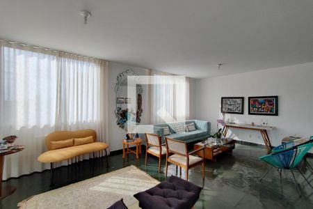 Sala de Estar de apartamento à venda com 5 quartos, 452m² em Cambuí, Campinas