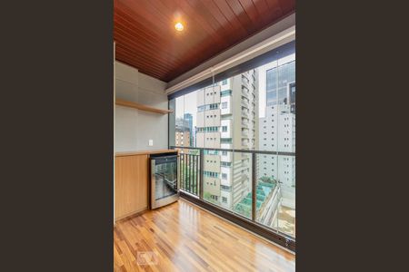 Varanda de apartamento à venda com 1 quarto, 49m² em Jardim Paulistano, São Paulo