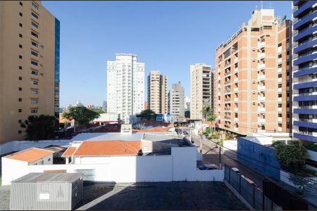 Vista da janela de apartamento à venda com 1 quarto, 33m² em Cambuí, Campinas