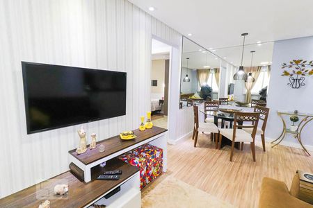 Sala de estar de apartamento para alugar com 2 quartos, 65m² em Centro, Barueri