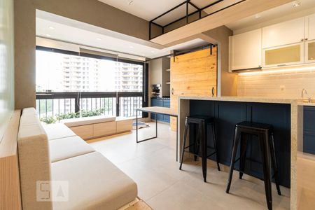 Sala de apartamento para alugar com 1 quarto, 62m² em Alphaville Empresarial, Barueri