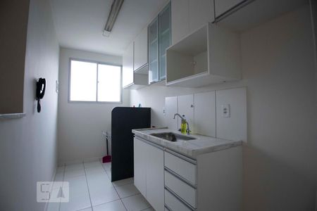 cozinha de apartamento para alugar com 2 quartos, 45m² em Vila Carminha, Campinas