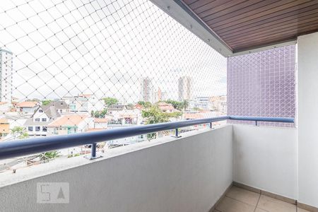Varanda da Sala de apartamento à venda com 3 quartos, 95m² em Vila Valparaíso, Santo André
