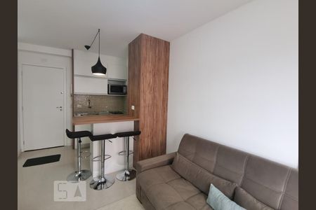 Sala de apartamento para alugar com 1 quarto, 36m² em Panamby, São Paulo