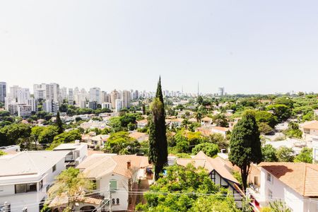 Varanda Vista de apartamento para alugar com 3 quartos, 190m² em Pacaembu, São Paulo