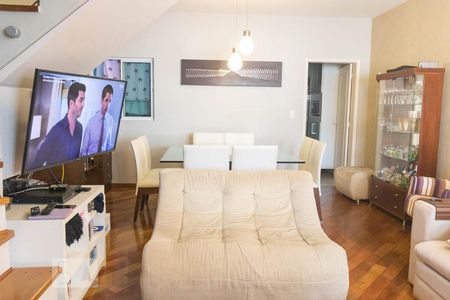 Sala de Estar de casa de condomínio à venda com 3 quartos, 122m² em Vila Scarpelli, Santo André
