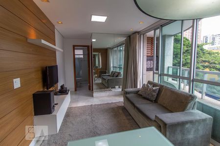 Sala de apartamento à venda com 1 quarto, 51m² em Santo Agostinho, Belo Horizonte