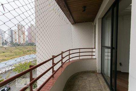 Varanda da Sala de apartamento para alugar com 3 quartos, 113m² em Jardim Anália Franco, São Paulo