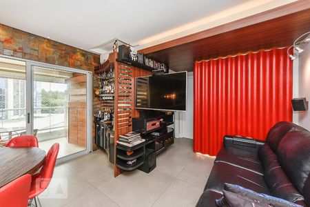 Sala de TV de apartamento para alugar com 2 quartos, 77m² em Petrópolis, Porto Alegre