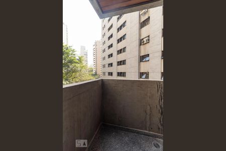 Varanda da suíte de apartamento para alugar com 1 quarto, 50m² em Jardim Paulistano, São Paulo