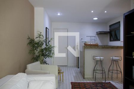 Sala  de apartamento para alugar com 1 quarto, 40m² em Lagoa, Rio de Janeiro
