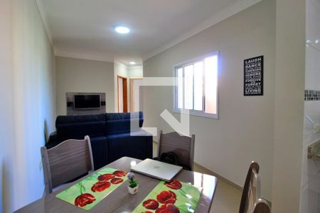 Sala de apartamento à venda com 2 quartos, 60m² em Vila Valparaíso, Santo André