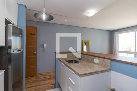 Cozinha de apartamento à venda com 1 quarto, 37m² em Três Figueiras, Porto Alegre