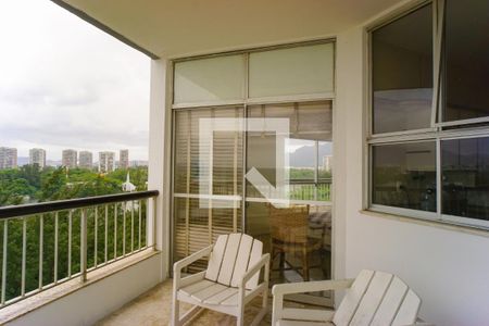 Varanda da Sala de apartamento para alugar com 1 quarto, 55m² em Barra da Tijuca, Rio de Janeiro
