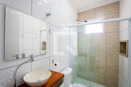 Banheiro do quarto 1 de casa para alugar com 3 quartos, 143m² em Vila Alzira, Santo André