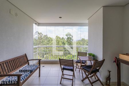 Varanda da Sala de apartamento para alugar com 3 quartos, 123m² em Tamboré, Santana de Parnaíba