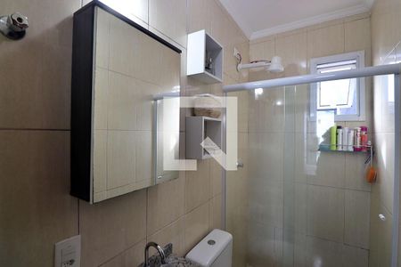 Banheiro do Quarto 1 - Suíte de apartamento para alugar com 2 quartos, 110m² em Vila Camilopolis, Santo André