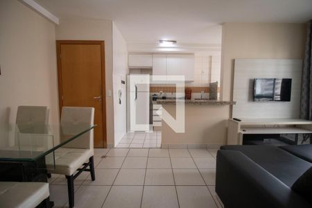 Sala de apartamento para alugar com 1 quarto, 49m² em Setor Bela Vista, Goiânia