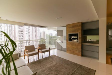 Varanda da Sala de apartamento para alugar com 4 quartos, 170m² em Vila Andrade, São Paulo