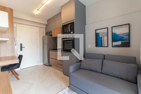 Sala e Cozinha de apartamento para alugar com 1 quarto, 30m² em Sumaré, São Paulo