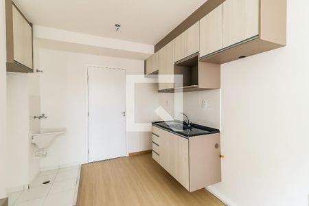 Cozinha integrada de apartamento para alugar com 1 quarto, 24m² em Vila Nova das Belezas, São Paulo