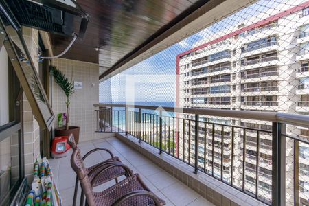 Varanda de apartamento para alugar com 1 quarto, 55m² em Barra da Tijuca, Rio de Janeiro