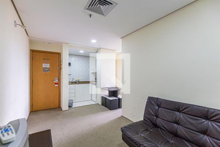 Sala e Cozinha de apartamento à venda com 1 quarto, 41m² em Centro, Santo André