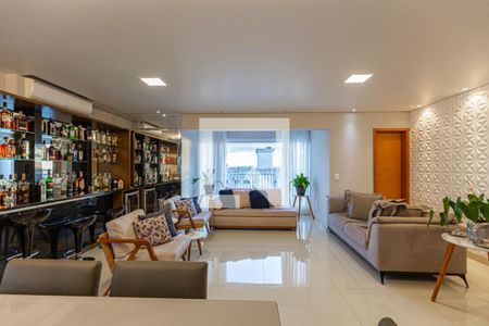 Sala de apartamento à venda com 4 quartos, 200m² em Vila Valparaíso, Santo André