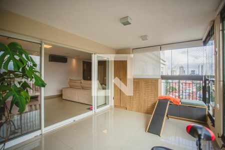 Varanda Gourmet de apartamento à venda com 3 quartos, 132m² em Chácara Inglesa, São Paulo