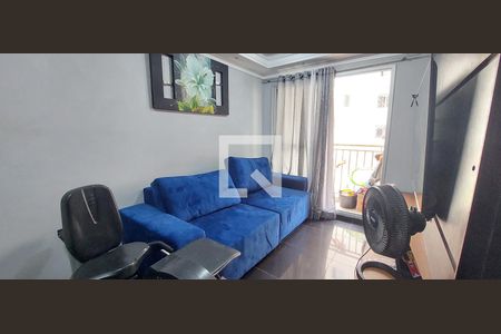 Sala  de apartamento à venda com 2 quartos, 50m² em Vila Homero Thon, Santo André