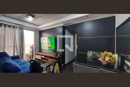 Sala  de apartamento à venda com 2 quartos, 50m² em Vila Homero Thon, Santo André