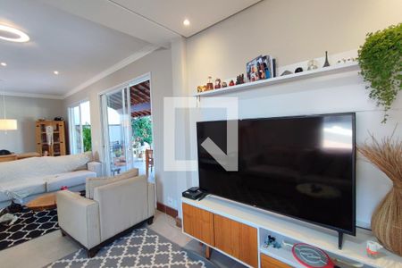 Sala de Estar de casa de condomínio para alugar com 3 quartos, 210m² em Swiss Park, Campinas