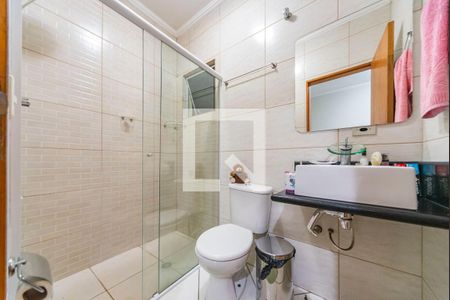 Banheiro do Quarto 1 de casa para alugar com 3 quartos, 82m² em Parque Capuava, Santo André
