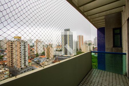 Varanda da sala 1 de apartamento à venda com 4 quartos, 400m² em Vila Valparaiso, Santo André