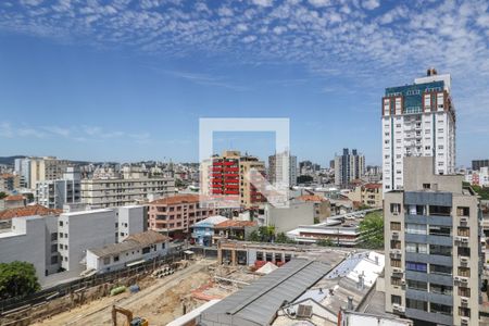 Sala, Quarto e Cozinha de apartamento para alugar com 1 quarto, 28m² em Farroupilha, Porto Alegre