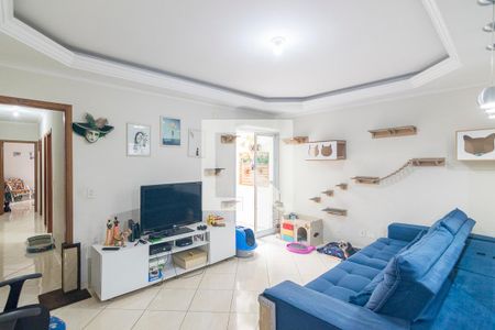 Sala de apartamento à venda com 3 quartos, 83m² em Vila Homero Thon, Santo André