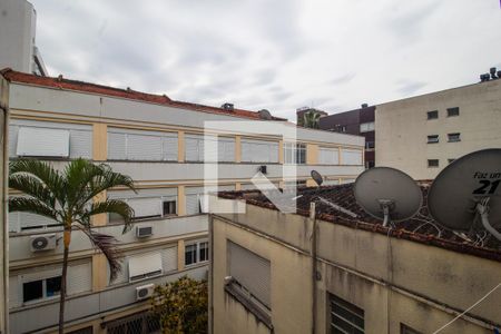 Vista da Sala de apartamento para alugar com 3 quartos, 77m² em Menino Deus, Porto Alegre