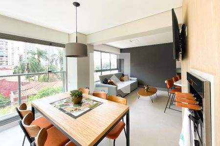 Sala de jantar  de apartamento à venda com 2 quartos, 70m² em Jardim America, São Paulo
