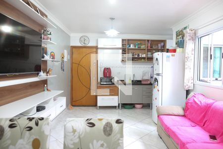 Sala de apartamento à venda com 2 quartos, 100m² em Vila Clarice, Santo André