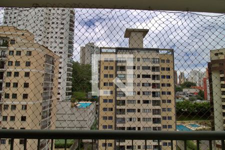 Varanda da Sala de kitnet/studio à venda com 1 quarto, 33m² em Vila Andrade, São Paulo
