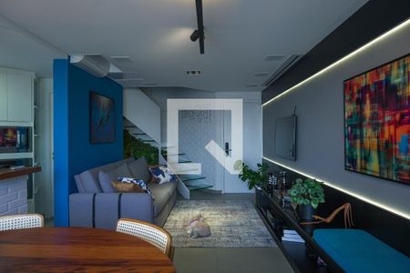 Sala de apartamento à venda com 1 quarto, 104m² em Jardim, Santo André