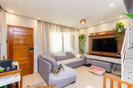 Sala de casa de condomínio para alugar com 2 quartos, 103m² em Mooca, São Paulo