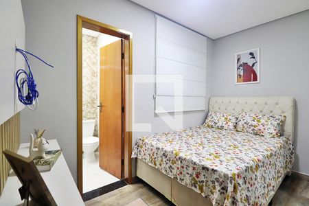 Suíte 1 - Quarto de casa para alugar com 2 quartos, 90m² em Jardim Santo Antônio, Santo André