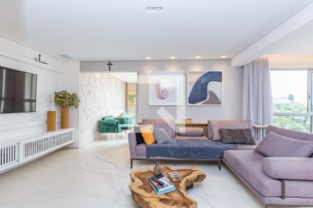Sala 1 de casa de condomínio à venda com 3 quartos, 298m² em Buritis, Belo Horizonte