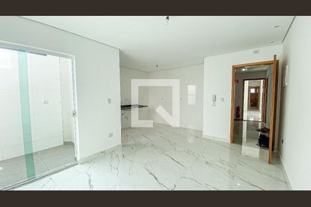 Sala - Sala de Jantar - Cozinha de apartamento para alugar com 2 quartos, 62m² em Campestre, Santo André