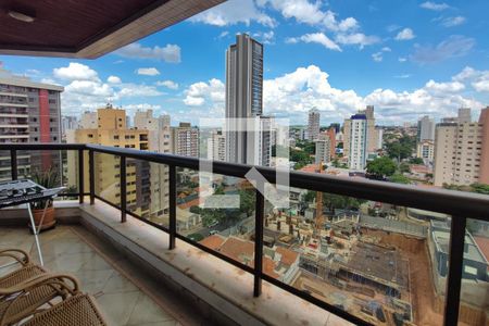 Varanda da Sala de apartamento para alugar com 5 quartos, 260m² em Cambuí, Campinas