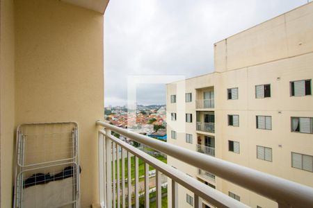 Varanda da sala de apartamento à venda com 3 quartos, 61m² em Vila Homero Thon, Santo André