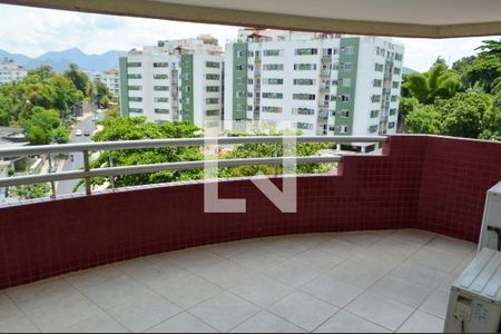 Varanda da Sala 1  de apartamento à venda com 4 quartos, 270m² em Pechincha, Rio de Janeiro